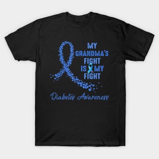 My Grandma's Fight Is My Fight Type 1 Diabetes Awareness T-Shirt